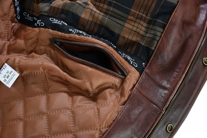 Bristol Leather Bomber Jacket for Men Premium Cowhide Leather