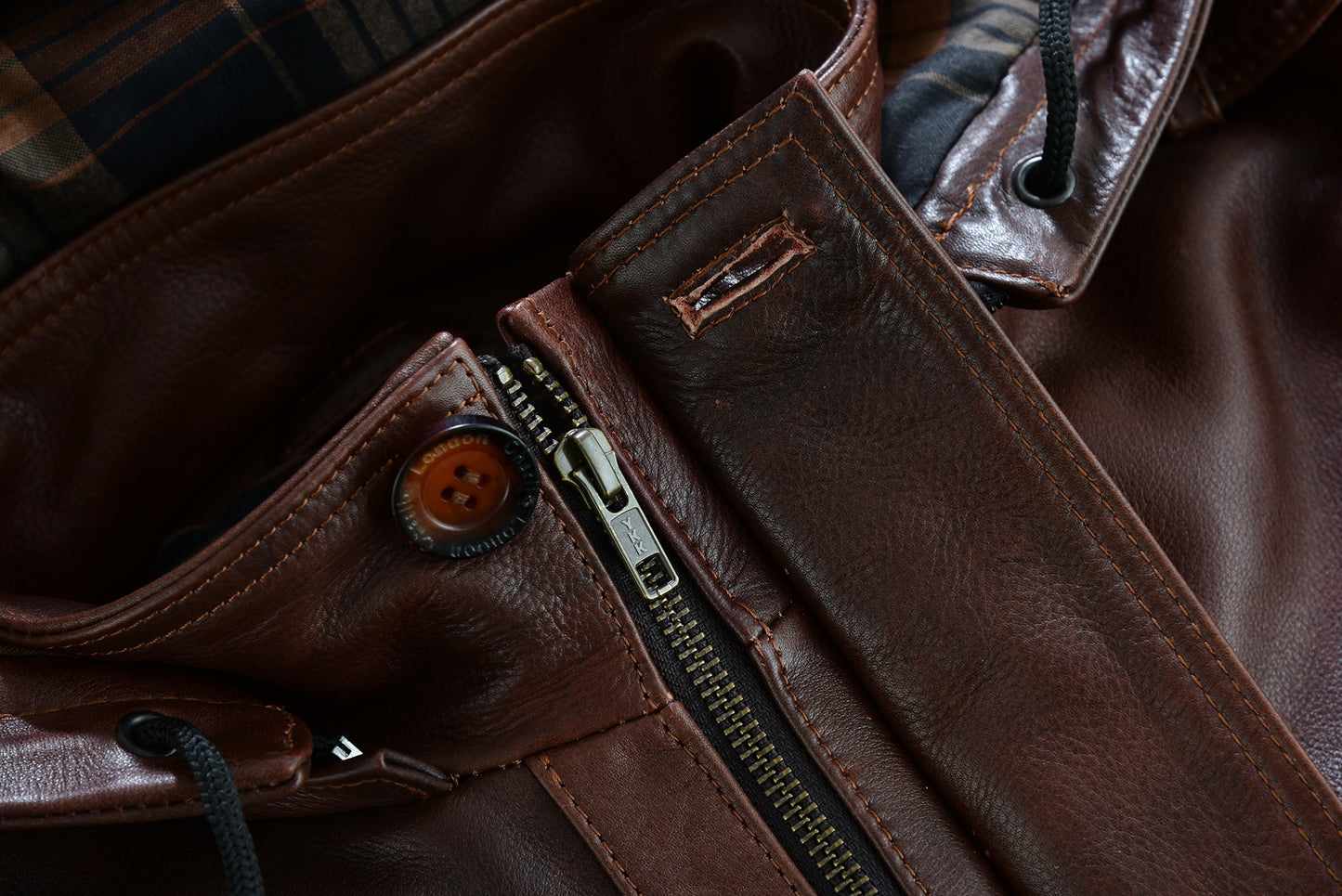 parka men's  leather coats and jackets in premium cowhide leather