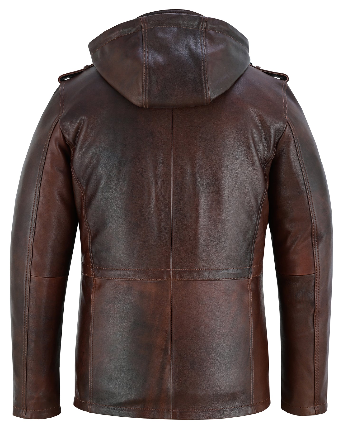 parka men's  leather coats and jackets in premium cowhide leather