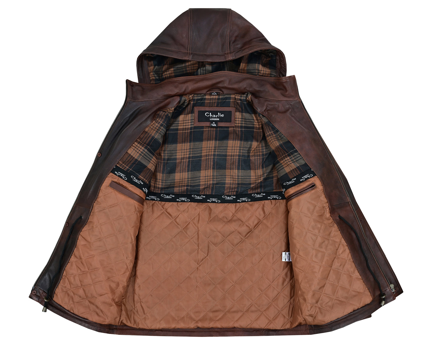parka men's  leather coats and jackets in premium cowhide leather