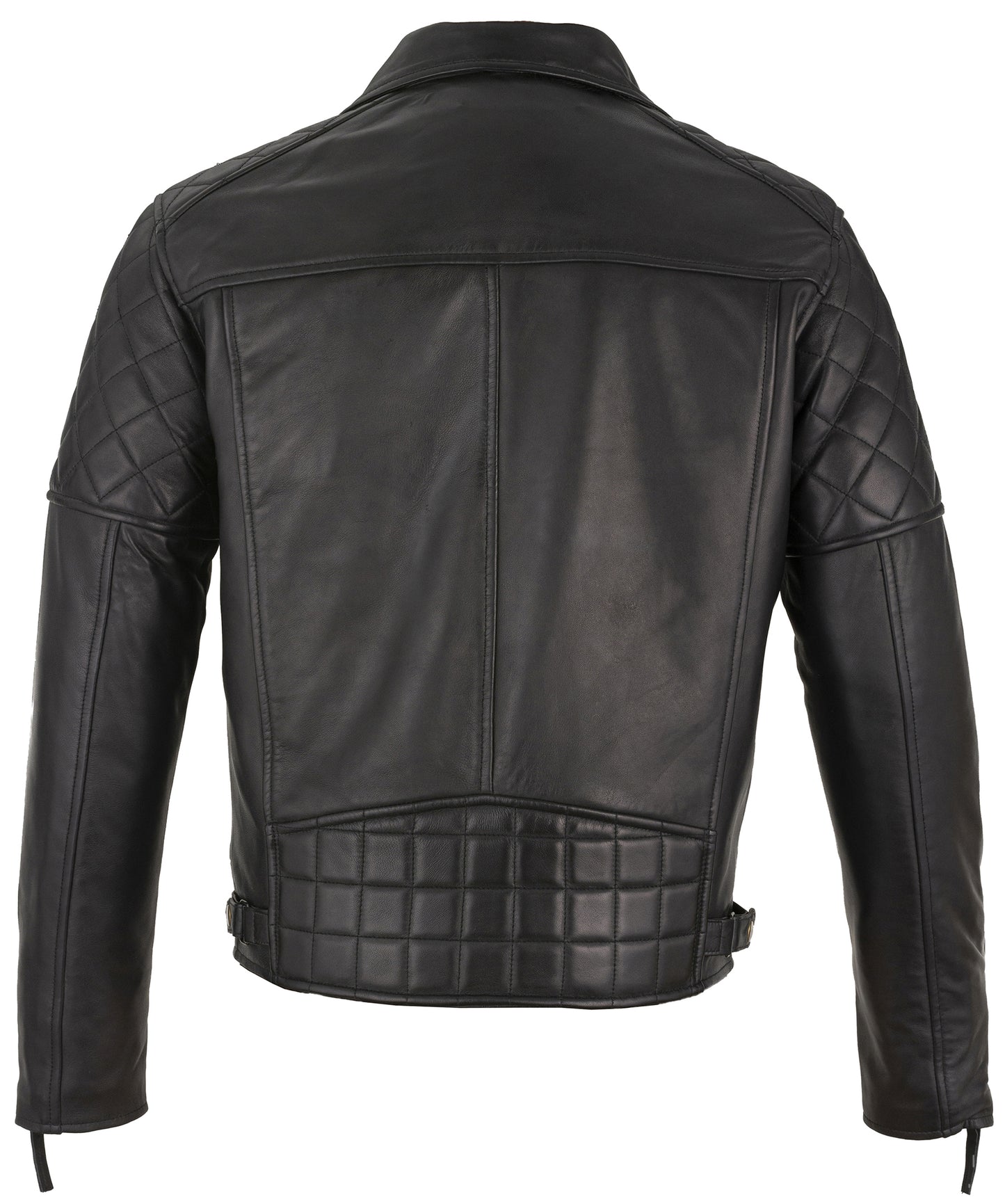 real leather jacket – ashwood diamond quilted biker jacket