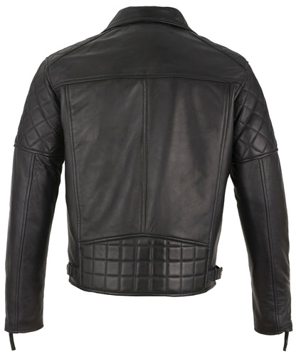 Real Leather Jacket – Ashwood Diamond Quilted Biker Jacket