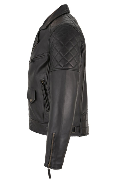 Real Leather Jacket – Ashwood Diamond Quilted Biker Jacket