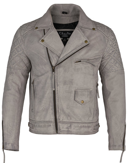 Real Leather Jacket – Ashwood Diamond Quilted Biker Jacket