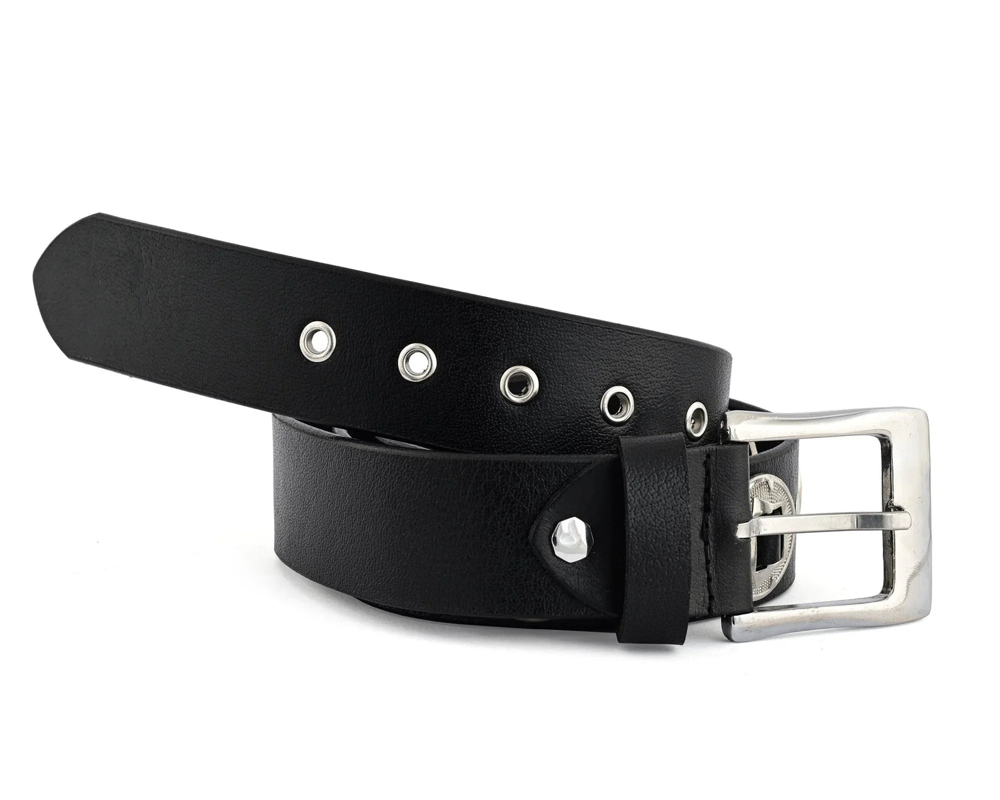 mens belts genuine leather western concho biker belt