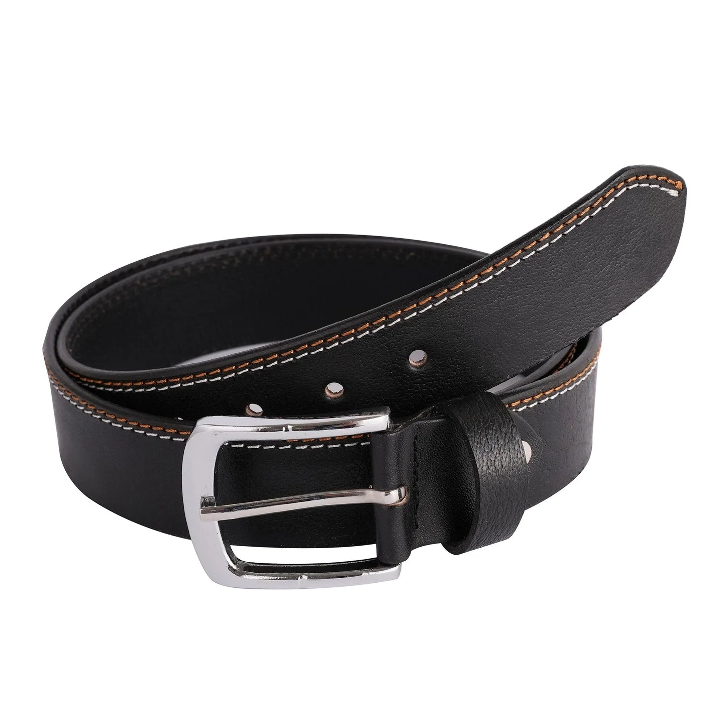 mens belts – genuine leather double stitch casual belt by gallanto