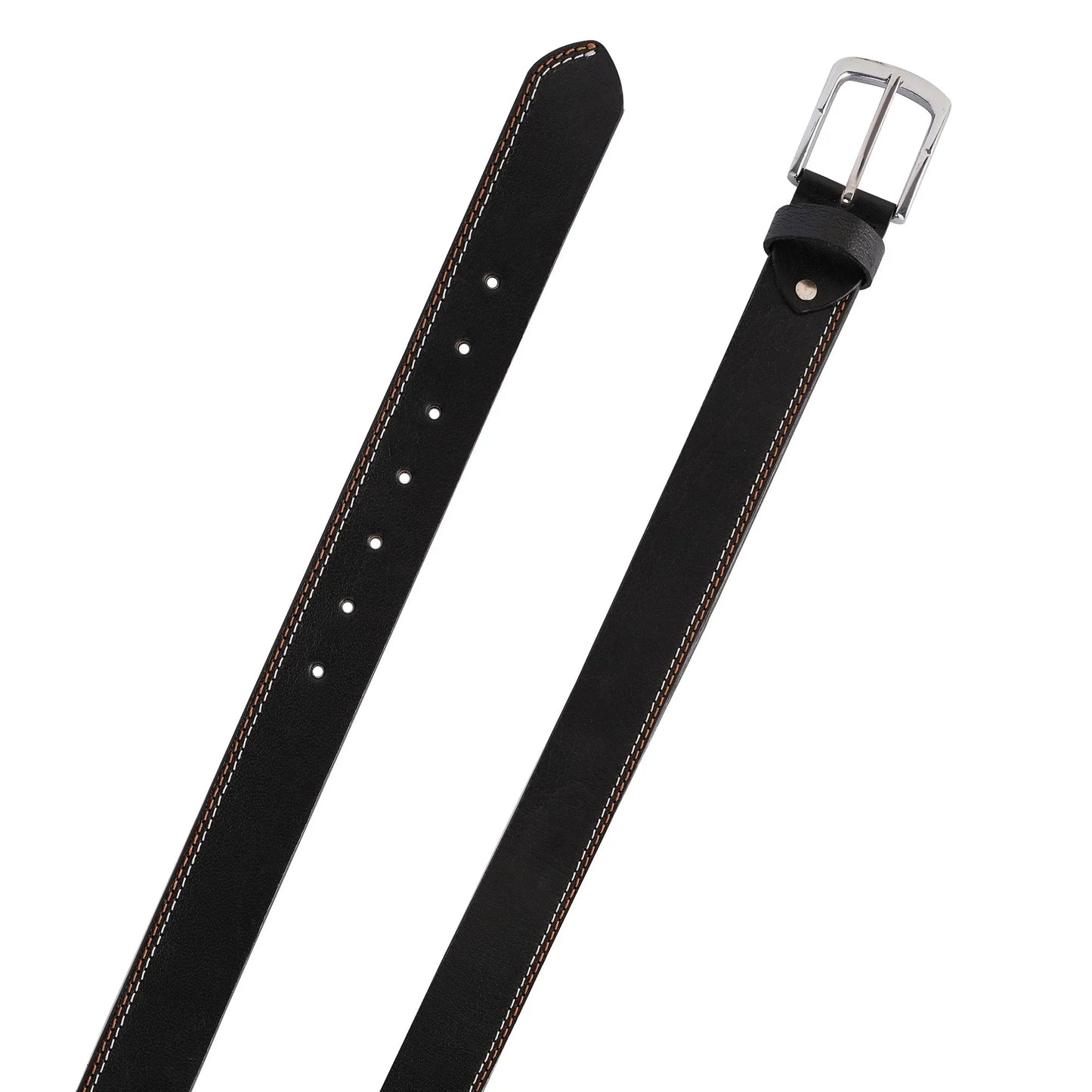 mens belts – genuine leather double stitch casual belt by gallanto