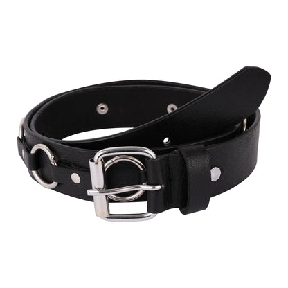 Mens Belts for Jeans-Genuine Leather O-Ring Style Belt