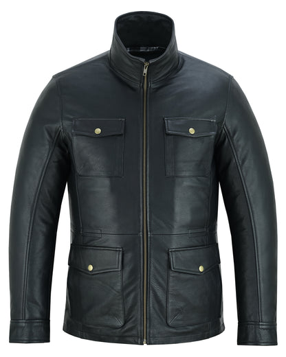 Men's Leather Jackets Colchester Smart Casual Leather Coat