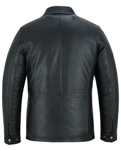 Men's Leather Jackets Colchester Smart Casual Leather Coat