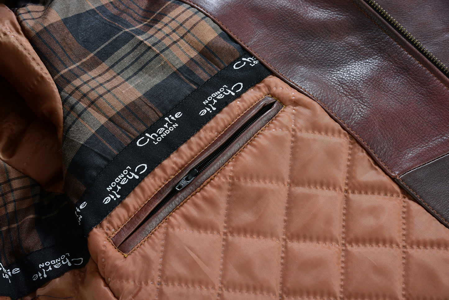 aberdeen men's leather smart casual coat