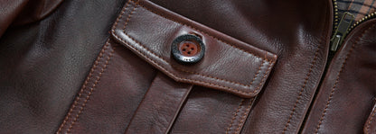 Aberdeen Men's Leather Smart Casual Coat
