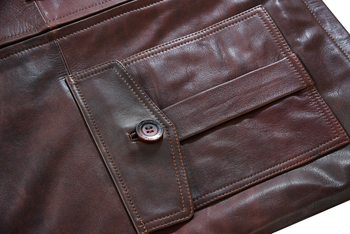 aberdeen men's leather smart casual coat