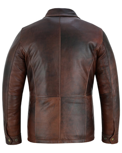Men's Leather Jackets Colchester Smart Casual Leather Coat