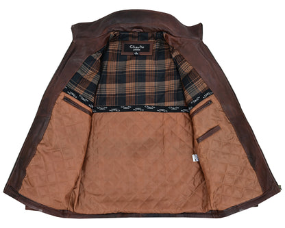 Men's Leather Jackets Colchester Smart Casual Leather Coat