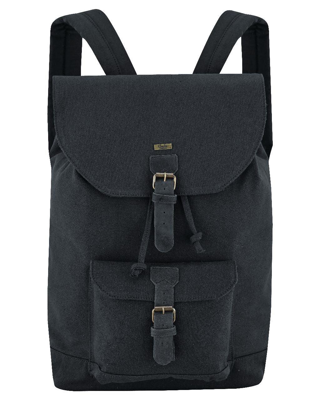 travel backpack – premium canvas & leather laptop backpack
