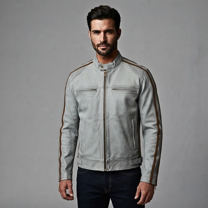 Premium Jacket Biker Leather for Vintage Motorcycle Style