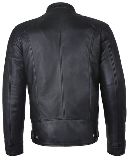 Jacket Leder – Sword Slim Fit Leather Cafe Racer Jacket