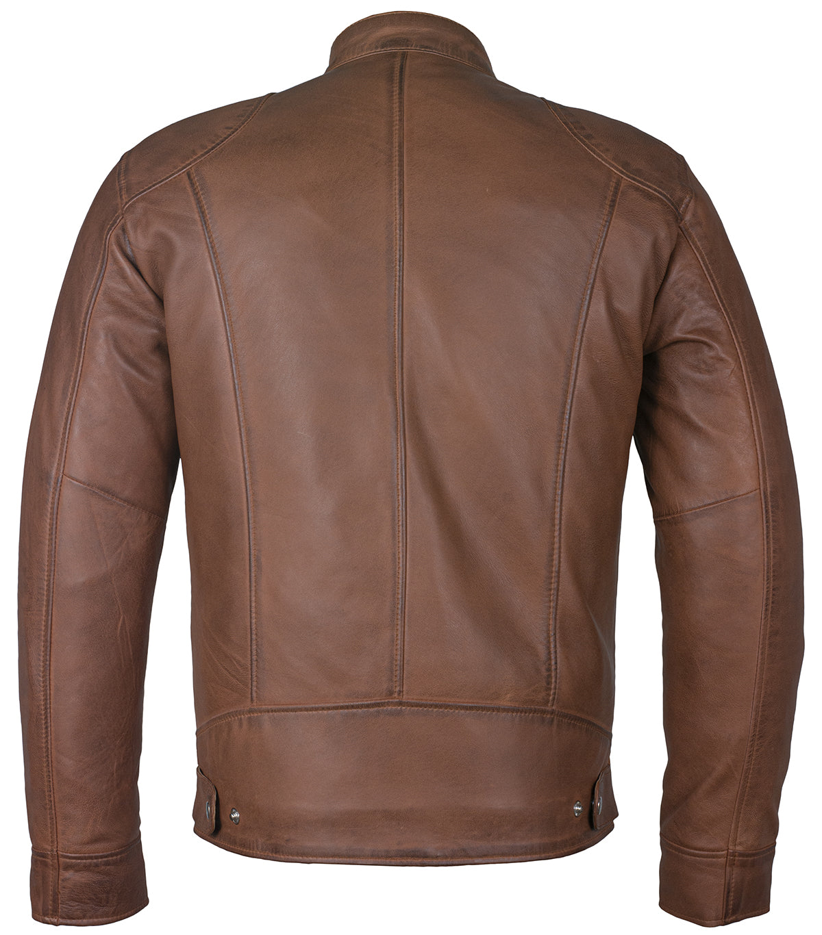jacket leder – sword slim fit leather cafe racer jacket