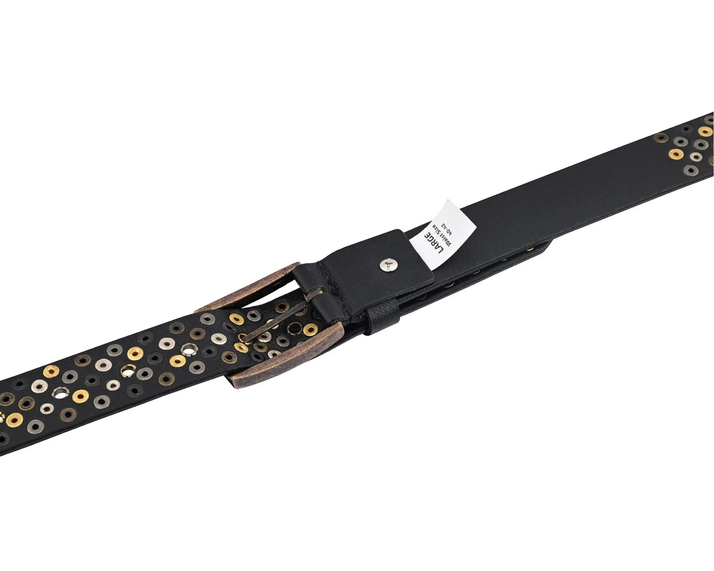 studded belt genuine leather multi rivert belt for jeans by gallanto