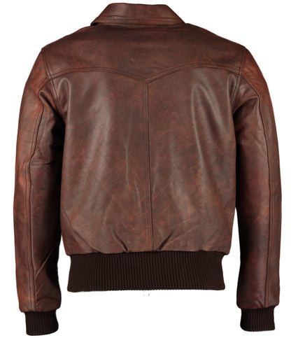 Leather Bomber Jacket The Deal Genuine Cowhide Jacket for Men