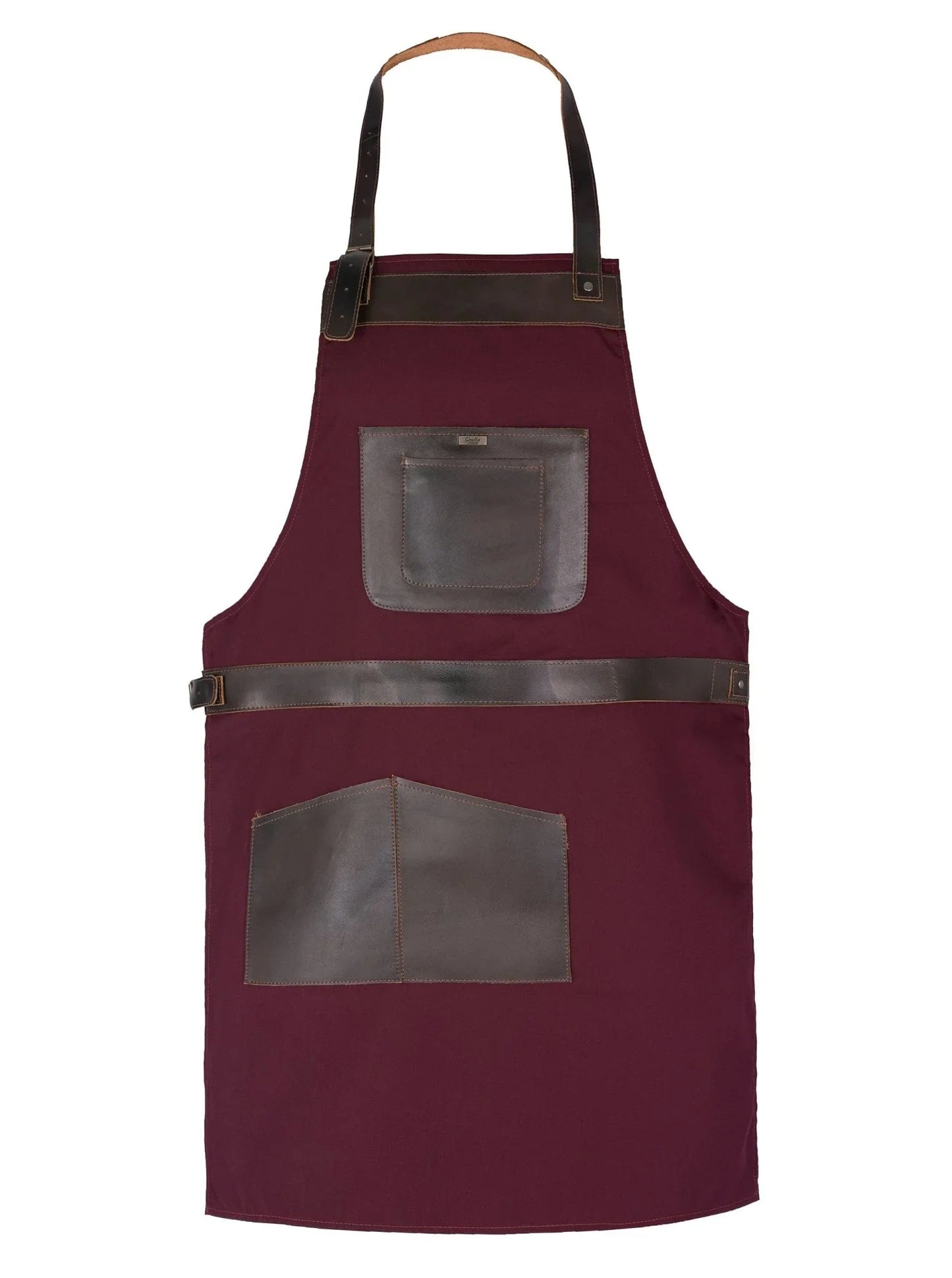 bbq, blacksmith, grill, woodwork, chef, butcher canvas apron with leather straps -