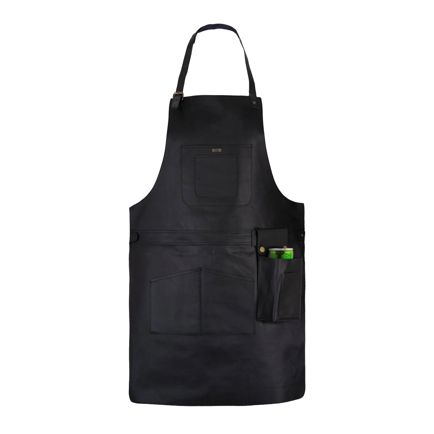 bbq, blacksmith, grill, woodwork, chef, butcher canvas apron with leather straps - 