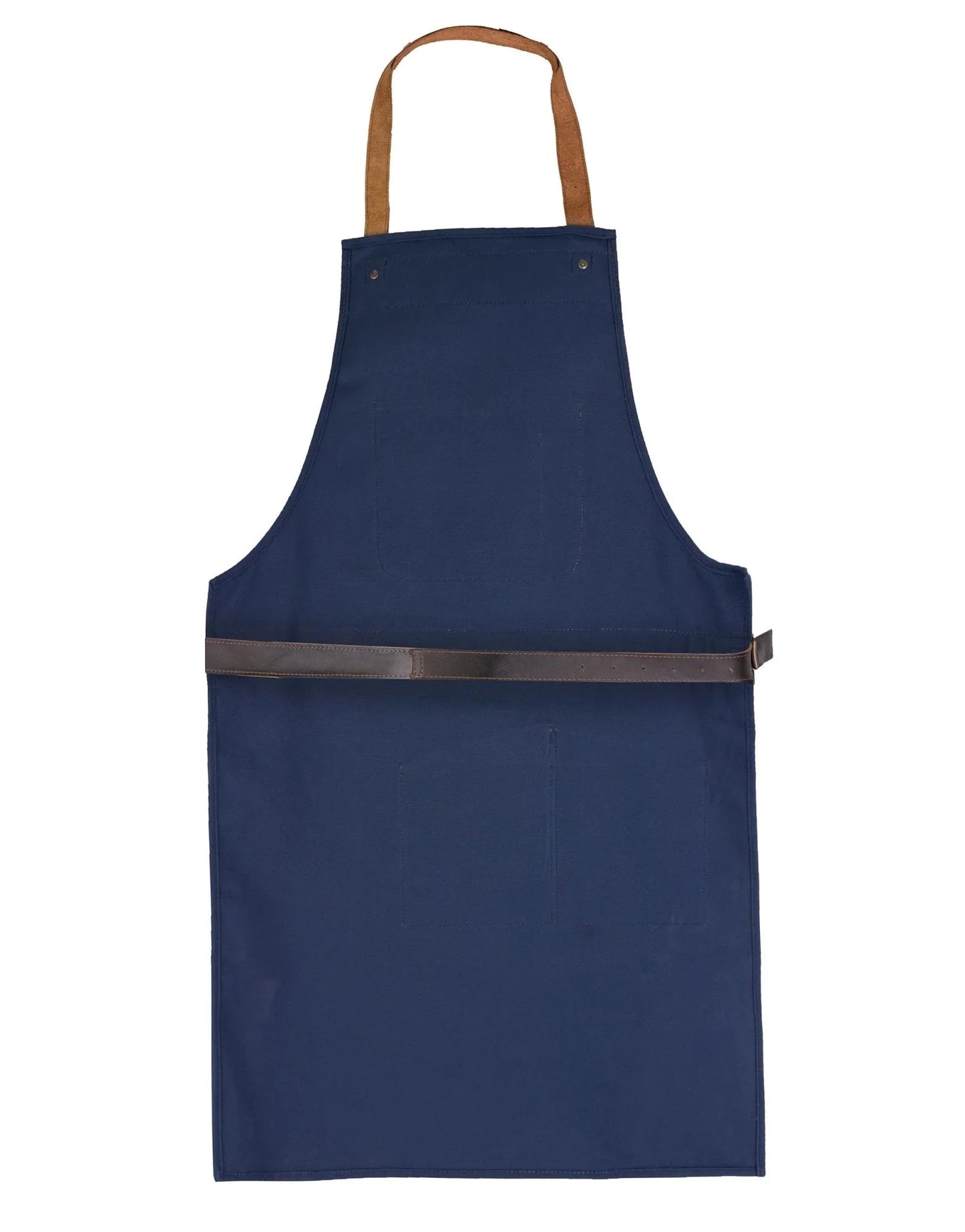 bbq, blacksmith, grill, woodwork, chef, butcher canvas apron with leather straps -