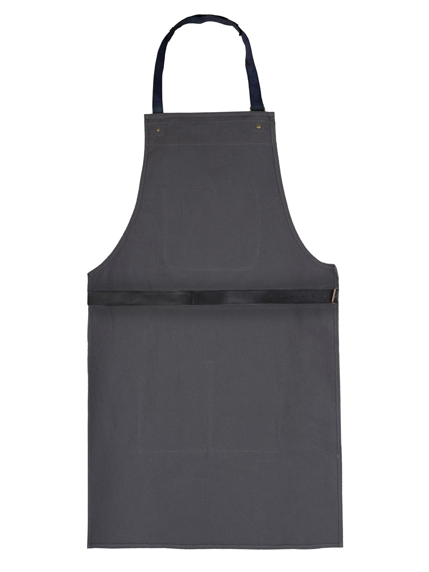 bbq, blacksmith, grill, woodwork, chef, butcher canvas apron with leather straps -