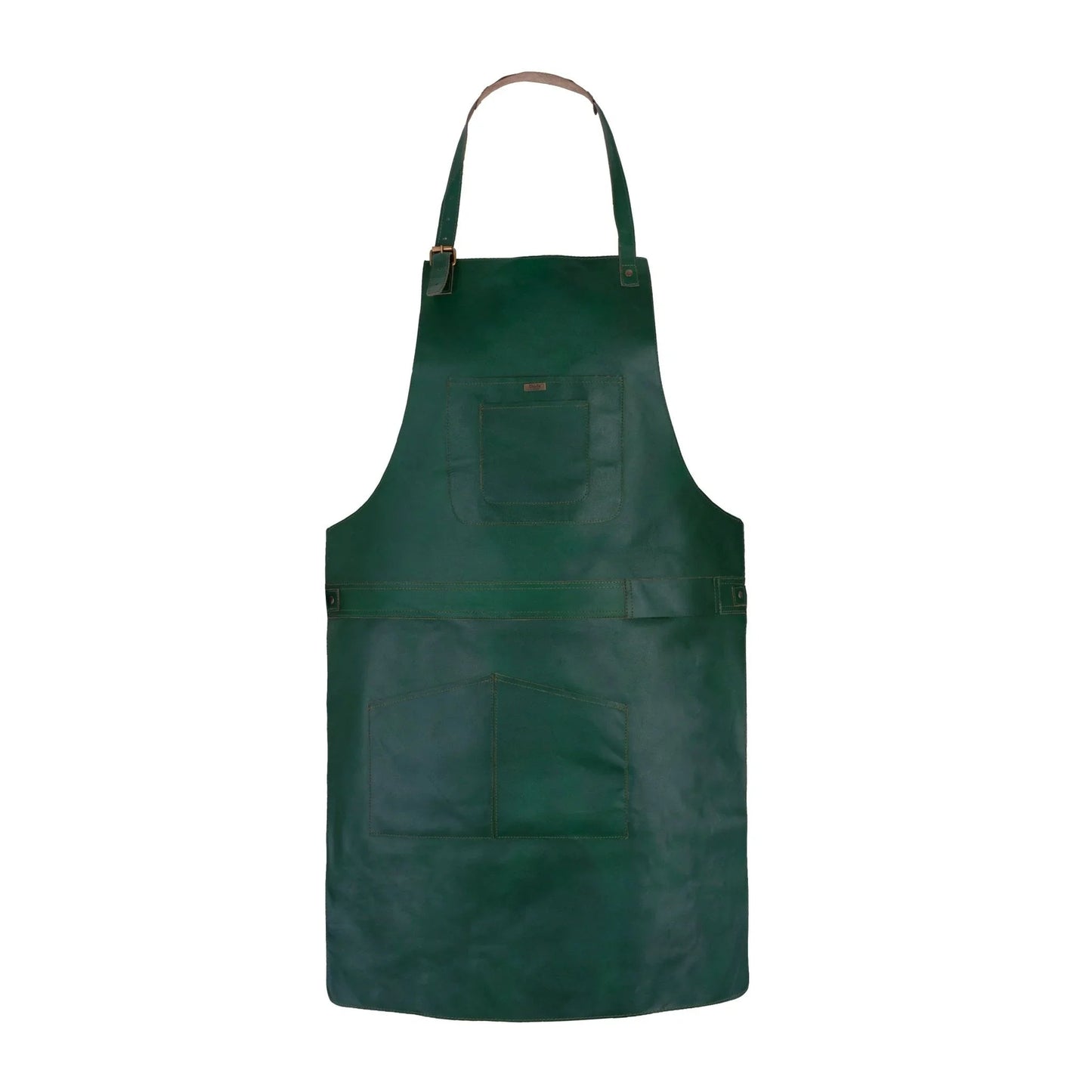bbq, blacksmith, grill, woodwork, chef, butcher canvas apron with leather straps - 