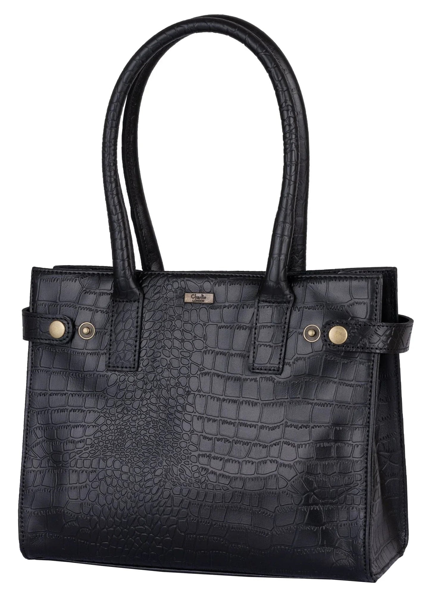 belfast crocodile embossed leather tote bags for women -
