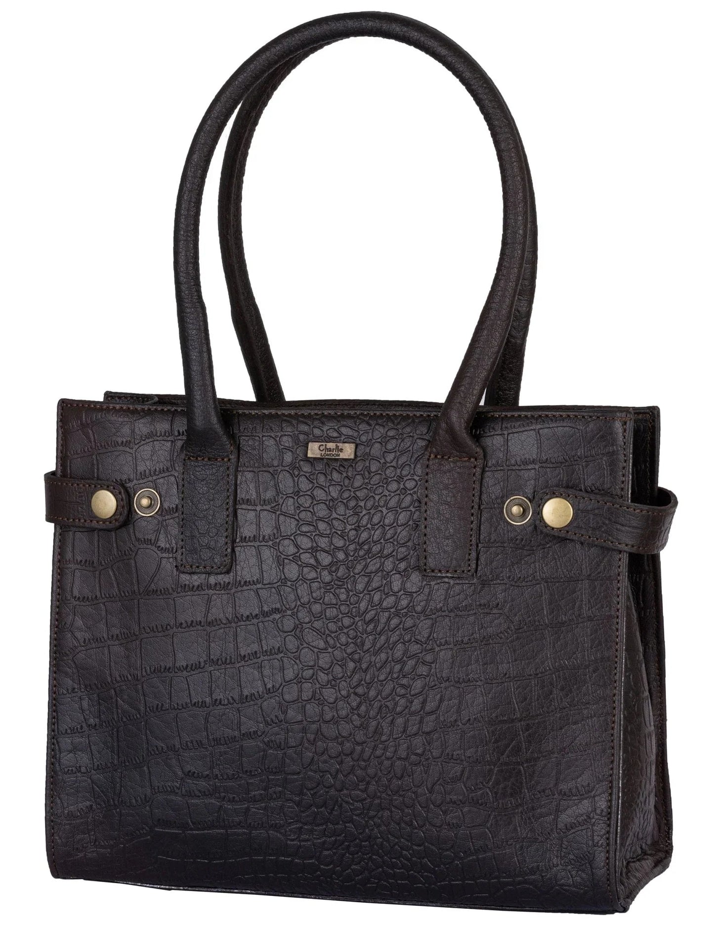 belfast crocodile embossed leather tote bags for women -