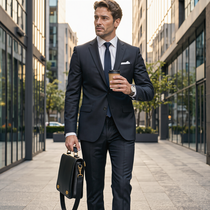 Leather Laptop MacBook Messenger Bag – Premium Leather Business Bag
