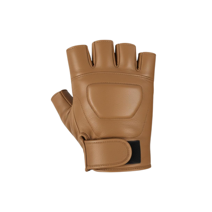 Leather Fingerless Gloves – Premium Half Finger Driving & Riding Gloves