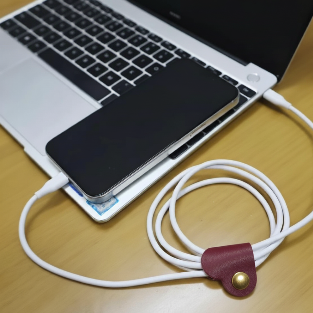 premium cable holder leather cord organiser clips set of 10 pieces