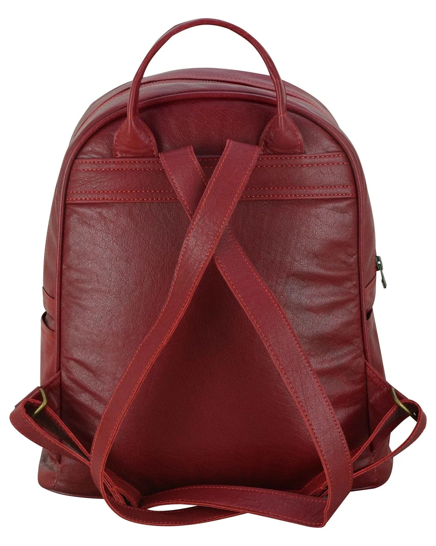 charlie london one pocket classic leather daypack backpack - 