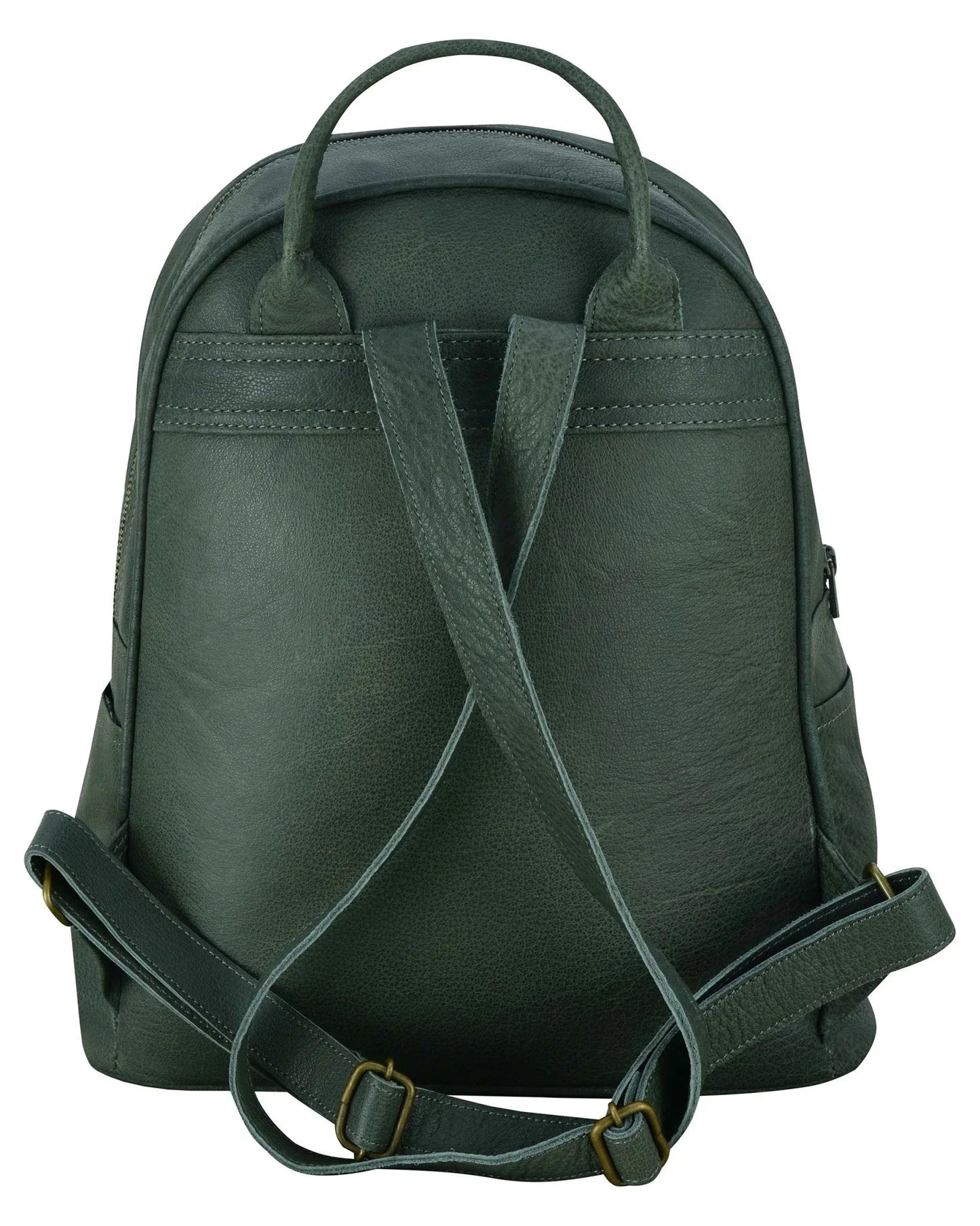 charlie london one pocket classic leather daypack backpack - 