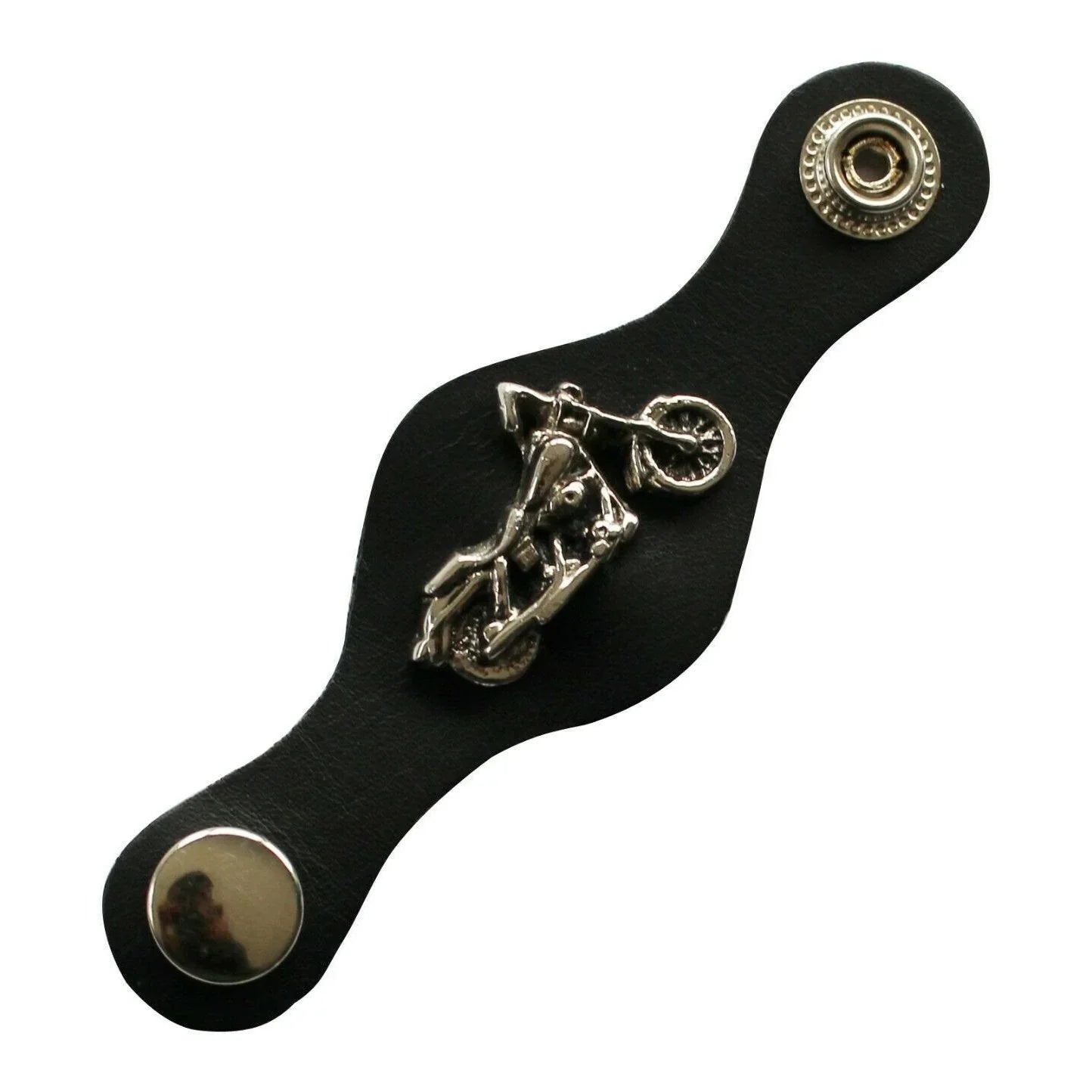leather vest extenders plain & badge style for motorcycle vests