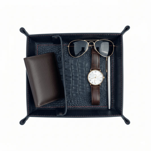 Leather Desk Organiser for a Smart and Clutter-Free Workspace