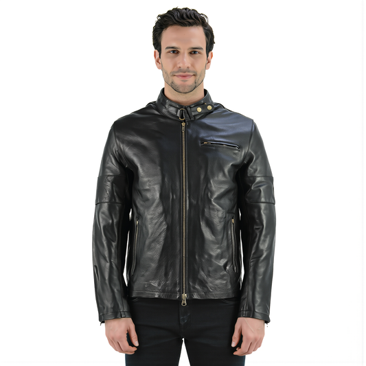 Men's Leather Jackets Daytona Classic Genuine Leather Fashion Jacket