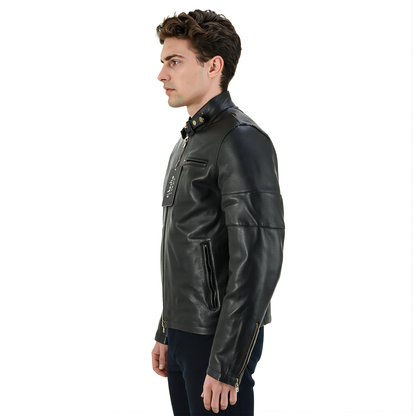 Men's Leather Jackets Daytona Classic Genuine Leather Fashion Jacket