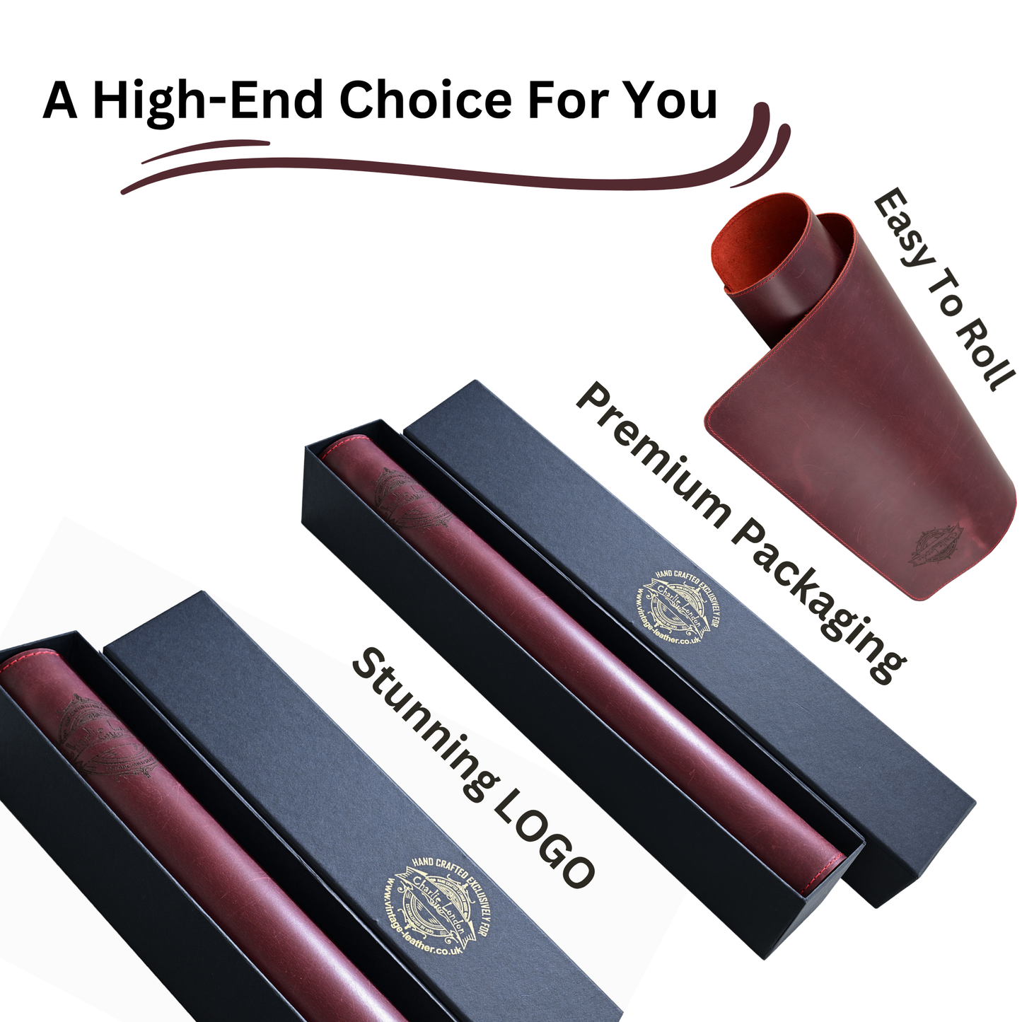 premium leather desk mat | non-slip waterproof desk pad protection