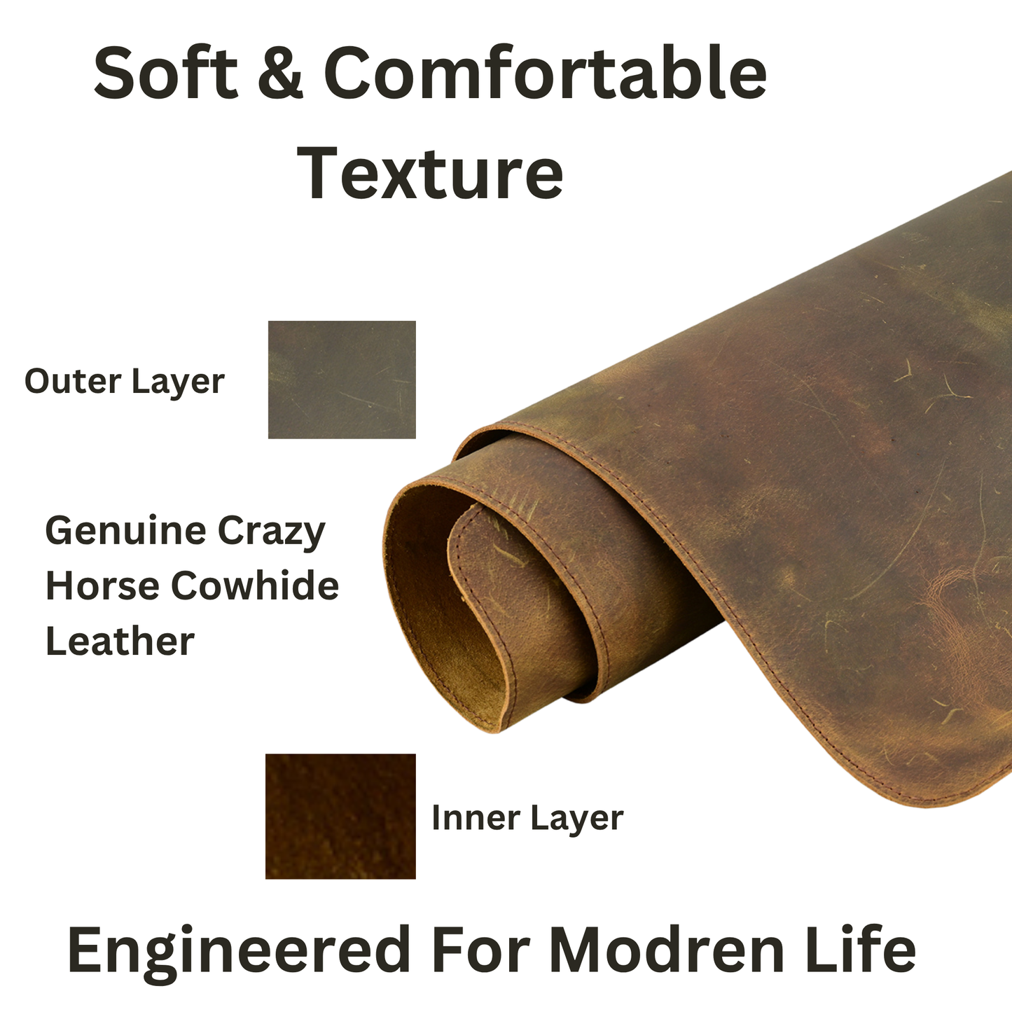 premium leather desk mat | non-slip waterproof desk pad protection