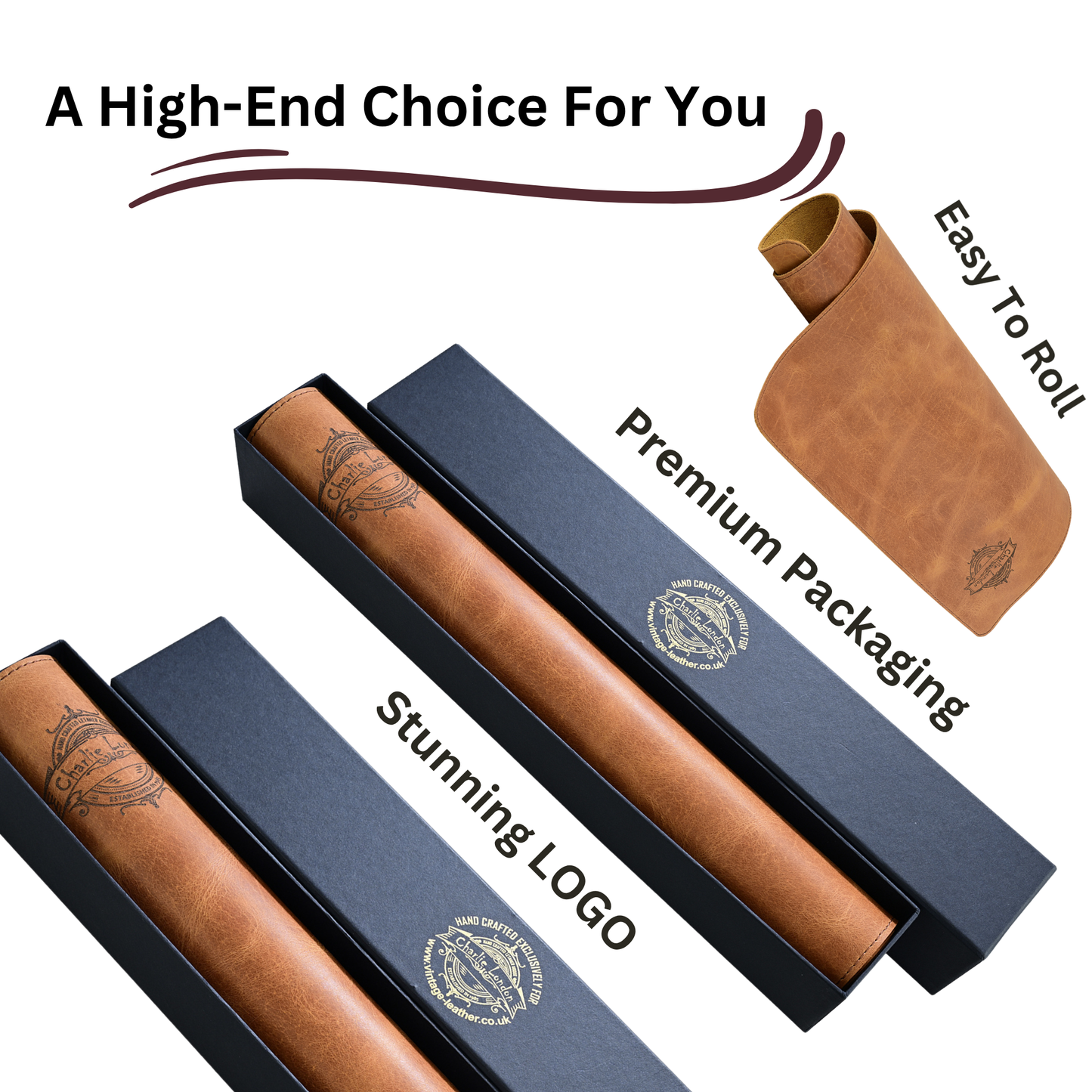 premium leather desk mat | non-slip waterproof desk pad protection