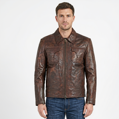 Drifter Men's Leather Jackets Drifter Italian Cowhide Leather Jacket