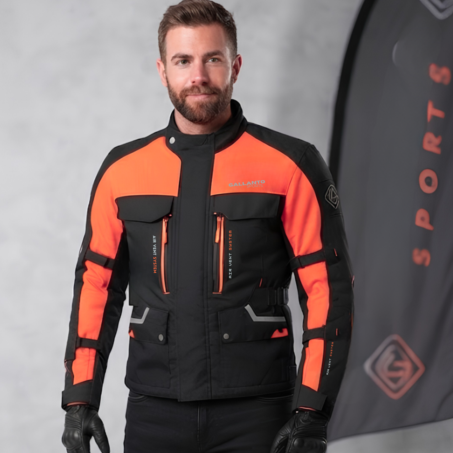 textile motorcycle jacket waterproof ce armoured touring jacket