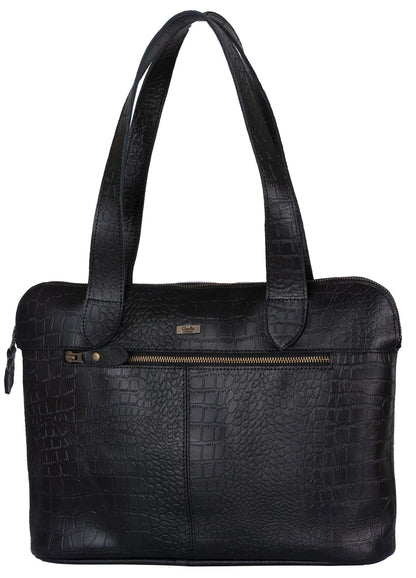 Luxury Leather Handbags for Women | Wrexham Crocodile Work Bag