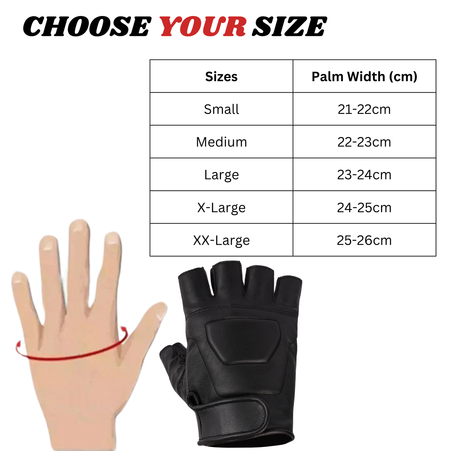 leather fingerless gloves – premium half finger driving & riding gloves