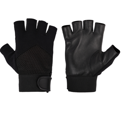 Leather Fingerless Gloves – Premium Half Finger Driving & Riding Gloves