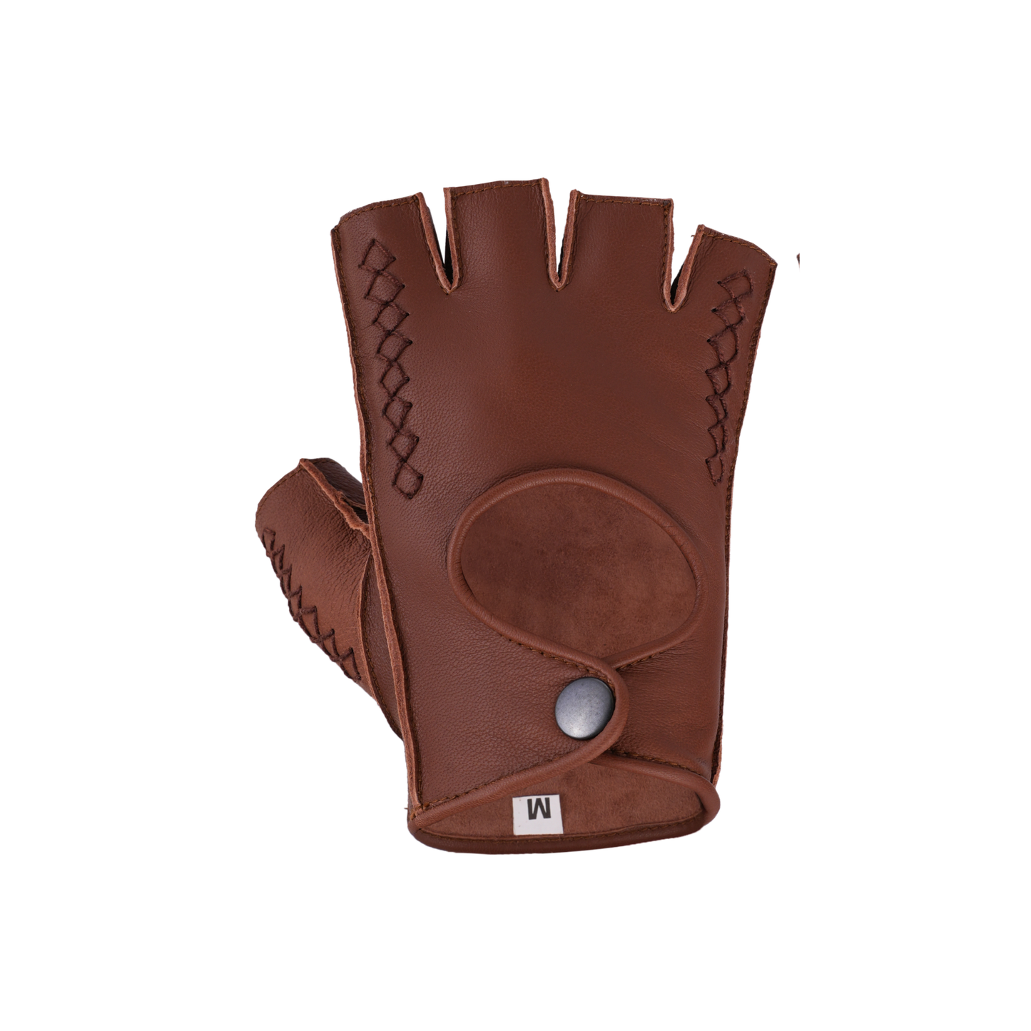 leather fingerless gloves – premium half finger driving & riding gloves